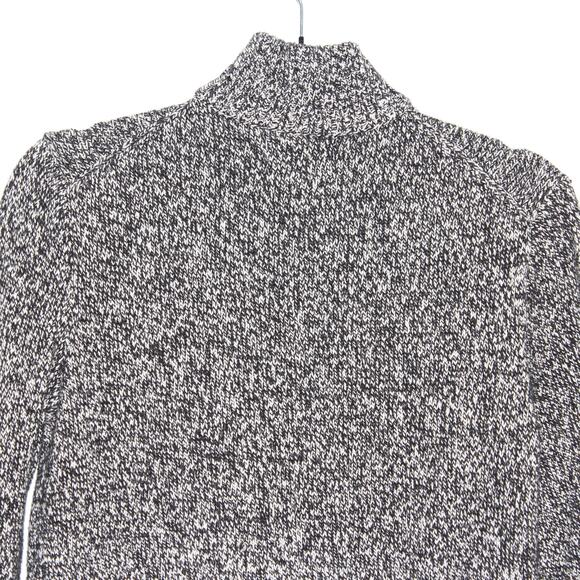 Polo Ralph Lauren Quarter Zip Knit Sweater In Heathered Grey Large - Picture 9 of 11